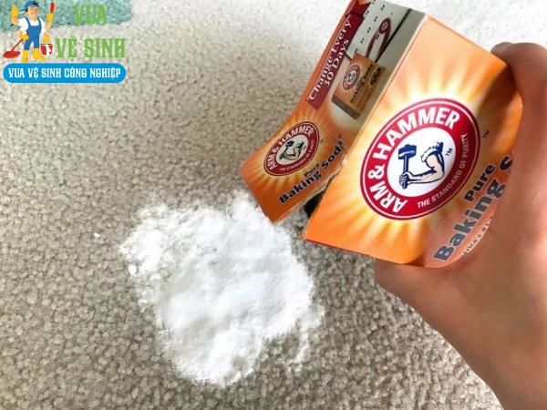 Giặt thảm bằng baking soda