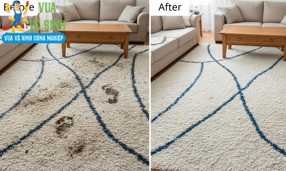 Dịch vụ giặt thảm Cần Giờ