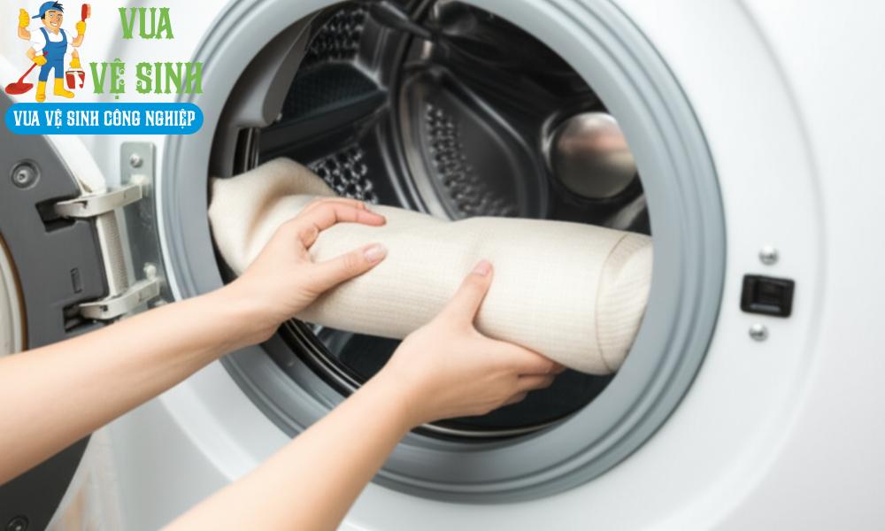 giặt rèm cửa bằng máy giặt