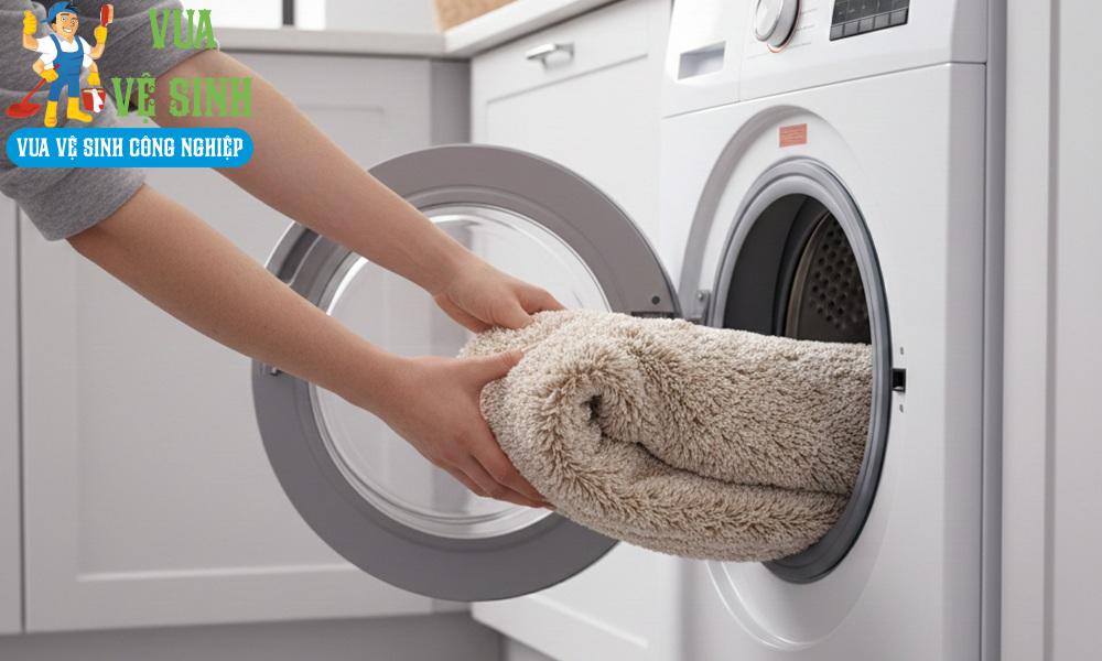 cách giặt thảm lông