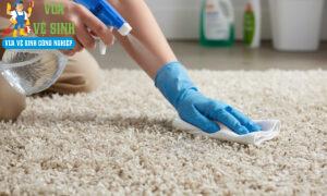 cách giặt thảm lông