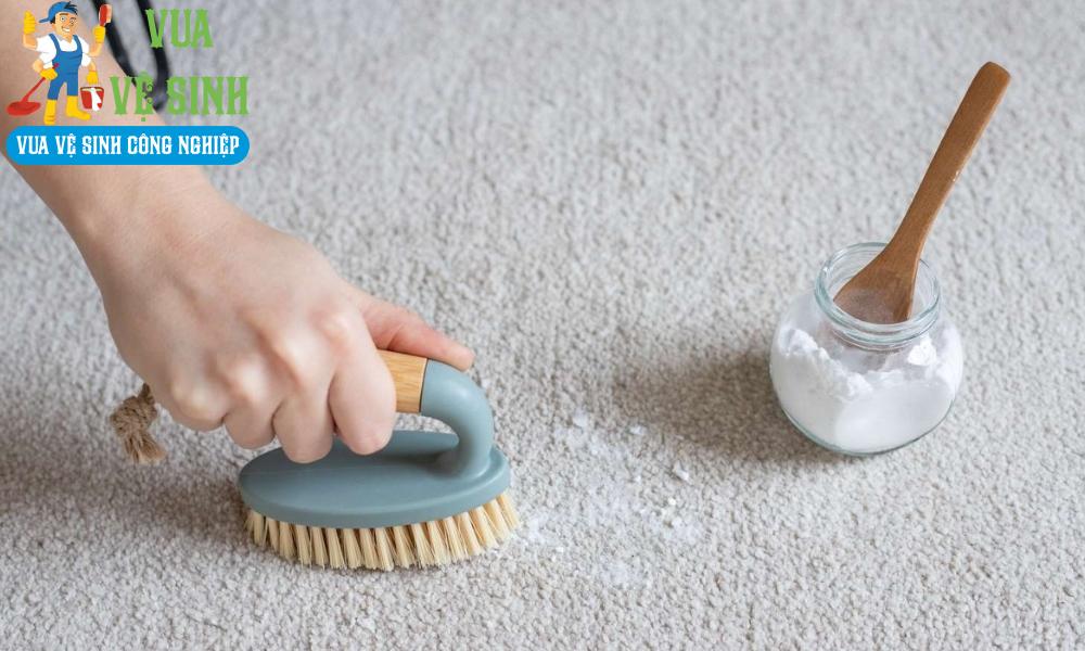 giặt thảm bằng baking soda