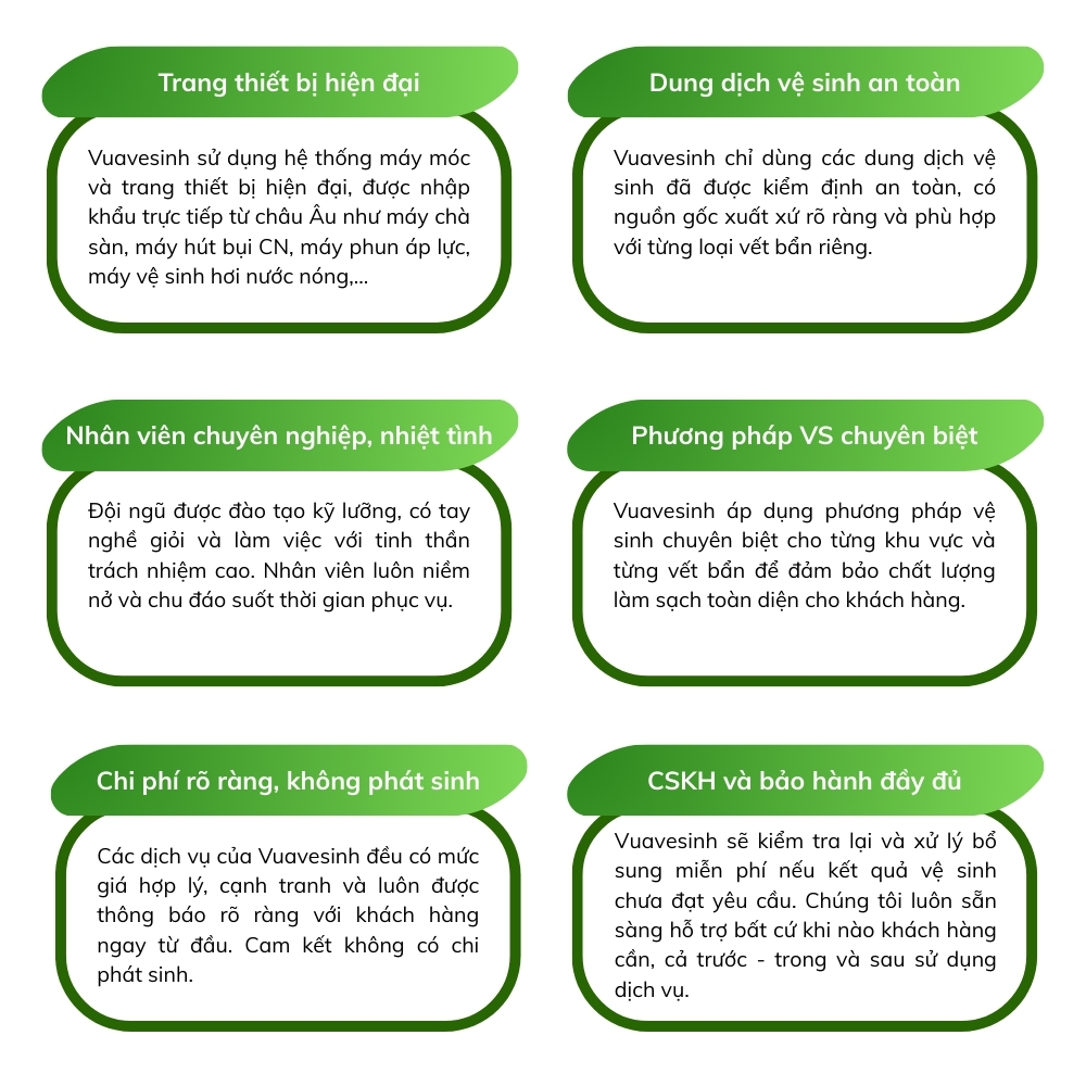 Lợi thế vượt trội của dịch vụ vệ sinh công nghiệp Vua Vệ Sinh